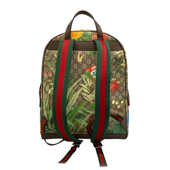 Gucci Tian Backpack 728027 Beige Dark Brown Multi PVC Leather main image 13